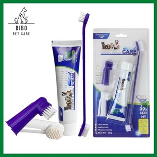 Bộ bàn chải đánh răng chăm sóc răng miệng cho thú cưng