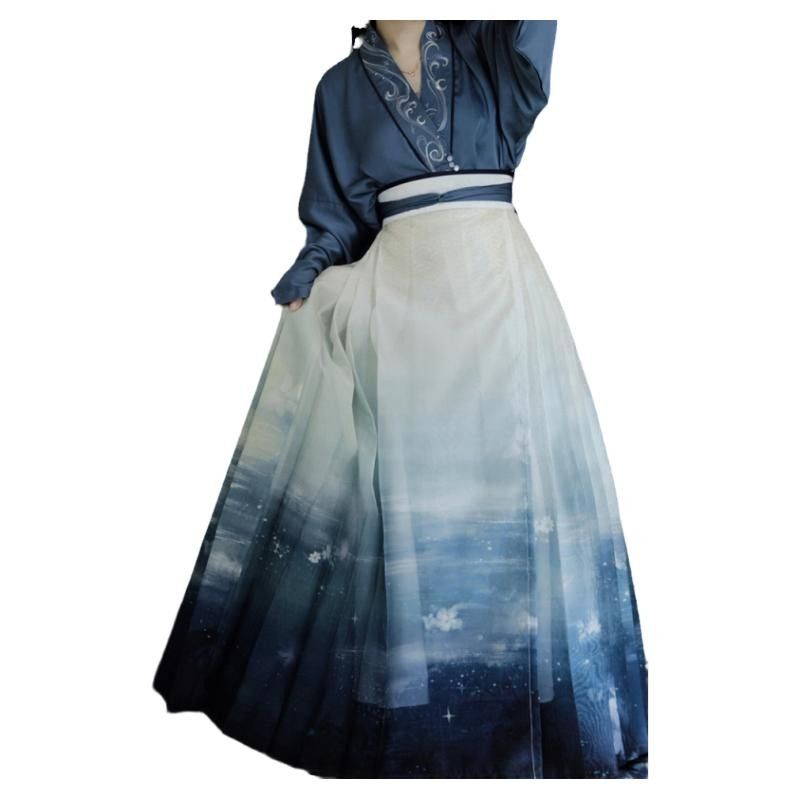 Váy Ngựa Truyền Thống Trung Hoa Cách Tân Hàng Ngày Phong Cách Mới 2023#23916