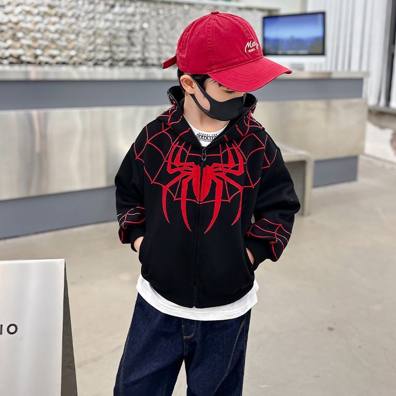 Áo Khoác Hoodie In Hình Người Nhện Thời Trang Mùa Thu 2023 Dành Cho Bé Trai