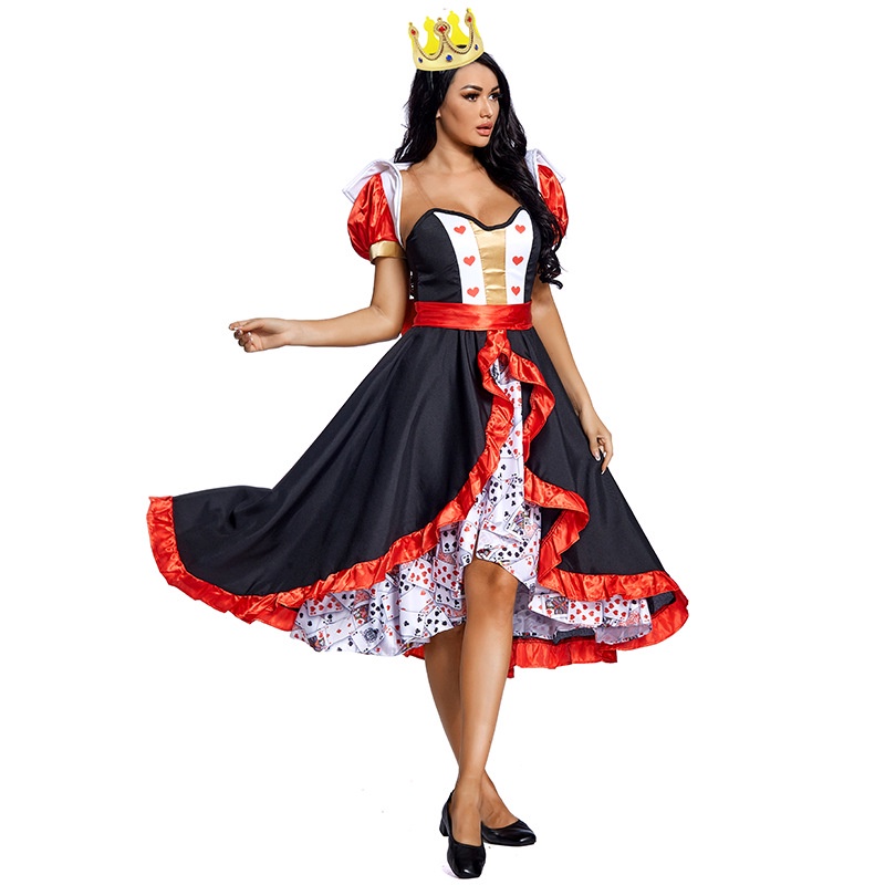 Alice Bộ Đồ Hóa Trang Nữ Hoàng Màu Đỏ Quyến Rũ Cho Nữ Dịp halloween