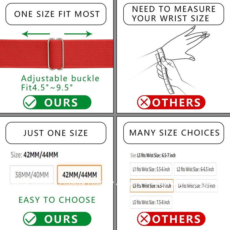 Dây Đeo nylon Co Giãn Điều Chỉnh Được Cho Đồng Hồ Thông Minh s9 s8 7 3 4 5 6 se 44mm 40mm 42mm 49mm