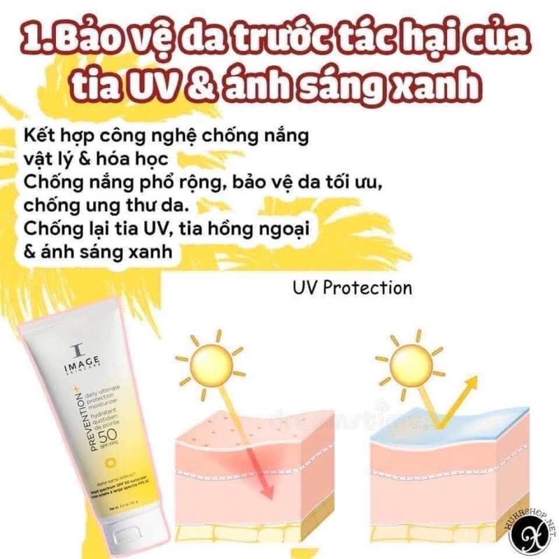 Kem chống nắng Image Skincare PREVENTION+ Daily Ultimate Protection Moisturizer SPF50 & Matte SPF30 91g 170g