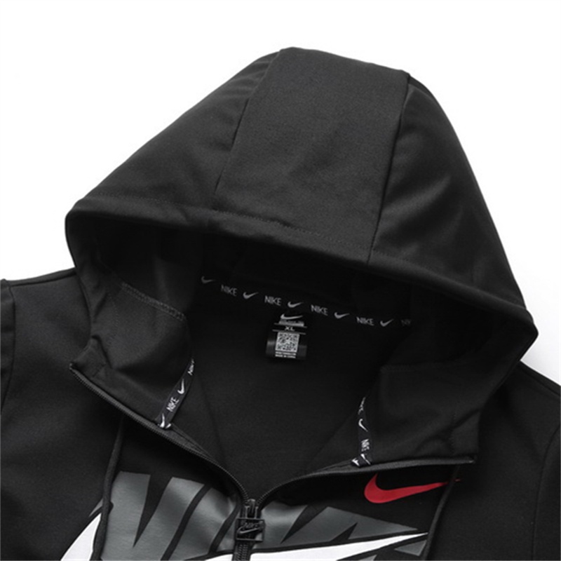 Nike Áo Khoác Hoodie Chui Đầu Dáng Rộng In logo Kiểu Thể Thao Cá Tính Cho Nam