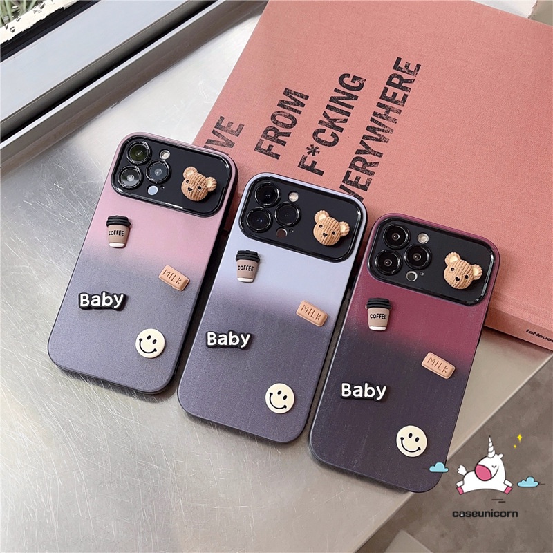 Dễ Thương Ốp Điện Thoại Mềm Hình Gấu Bông 3d Cho iphone 11 xr 13 7plus 14 15 12 pro max x xs max 7 6 15 8 6s plus se 2020