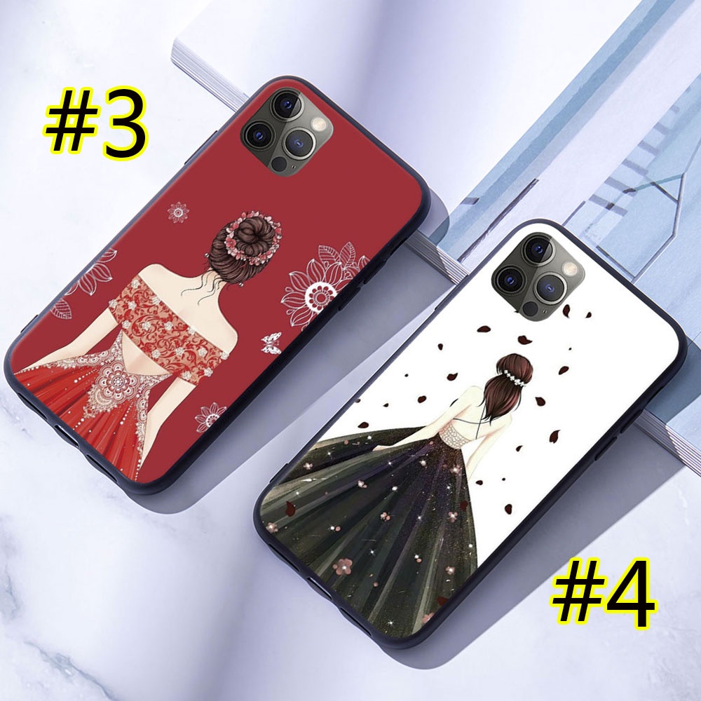 Ốp Điện Thoại Silicon Mềm Hình Cô Gái Cho redmi 12c note 12 pro plus pro + 4g 5g Lưng