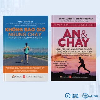 Sách - combo không bao giờ ngừng chạy + ăn và chạy - pd