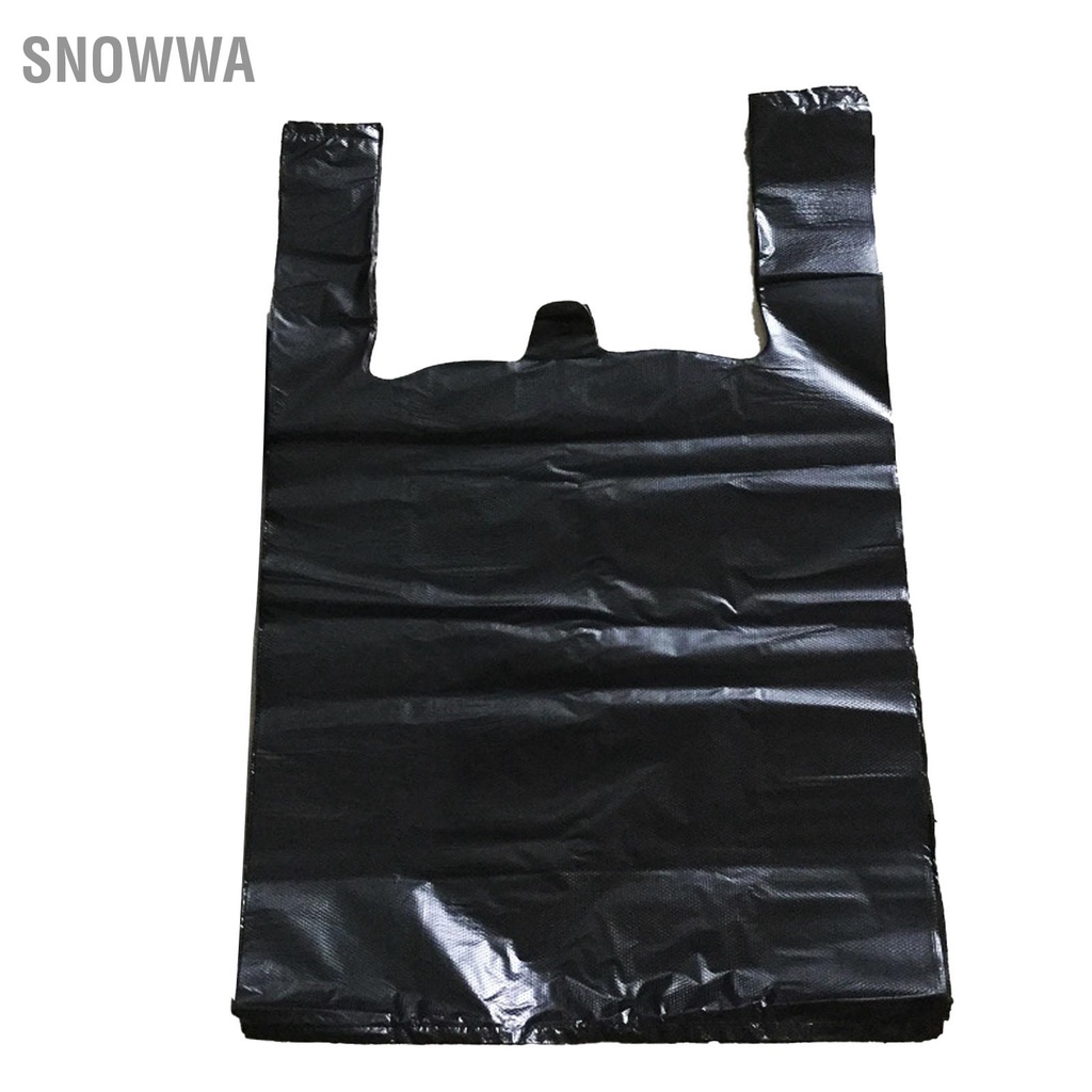 Snowwa Bộ 50 Túi Đựng Rác Đen Dày PE Công Suất Lớn Áo Loại Thùng Lót Cho Nhà Bếp Văn Phòng