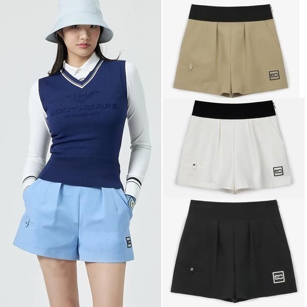Quần Short Đánh golf Co Giãn Màu Trơn Phong Cách Hàn Quốc Màu Sắc