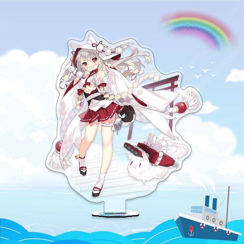 Mô hình Standee Game Azur Lane Ägir Atago Ayanami để bàn tượng nhựa acrylic trong suốt in hình nhân vật