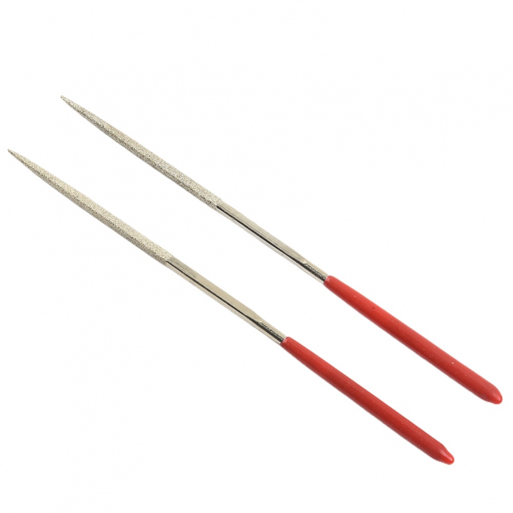 Dụng Cụ Dũa Móng Tay Bằng Thép Không Gỉ Màu Bạc + Đá Vuông