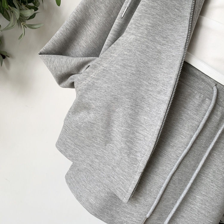 Bộ Áo Khoác cardigan Có Mũ Phối Chân Váy Ngắn Thời Trang Xuân Thu Cho Nữ