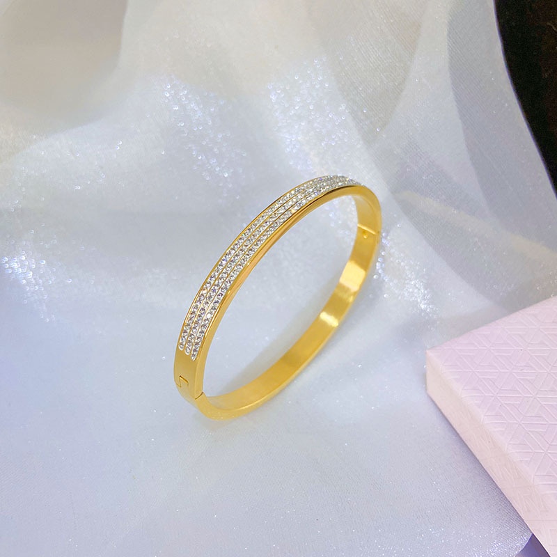 Vòng Đeo Tay 50 Kiểu Bằng Thép Titan Không Gỉ Không Phai Phong Cách Âu Mỹ Thời Trang Cho Nữ