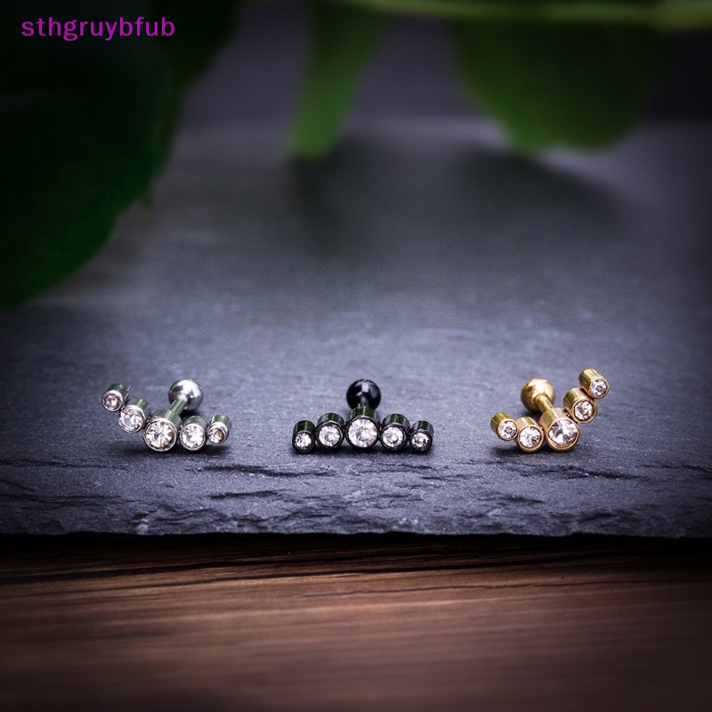 Sthb 1 Khuyên Tai Đinh Tán Hình Xương Xoắn Cá Tính Làm Quà Tặng Mới vn