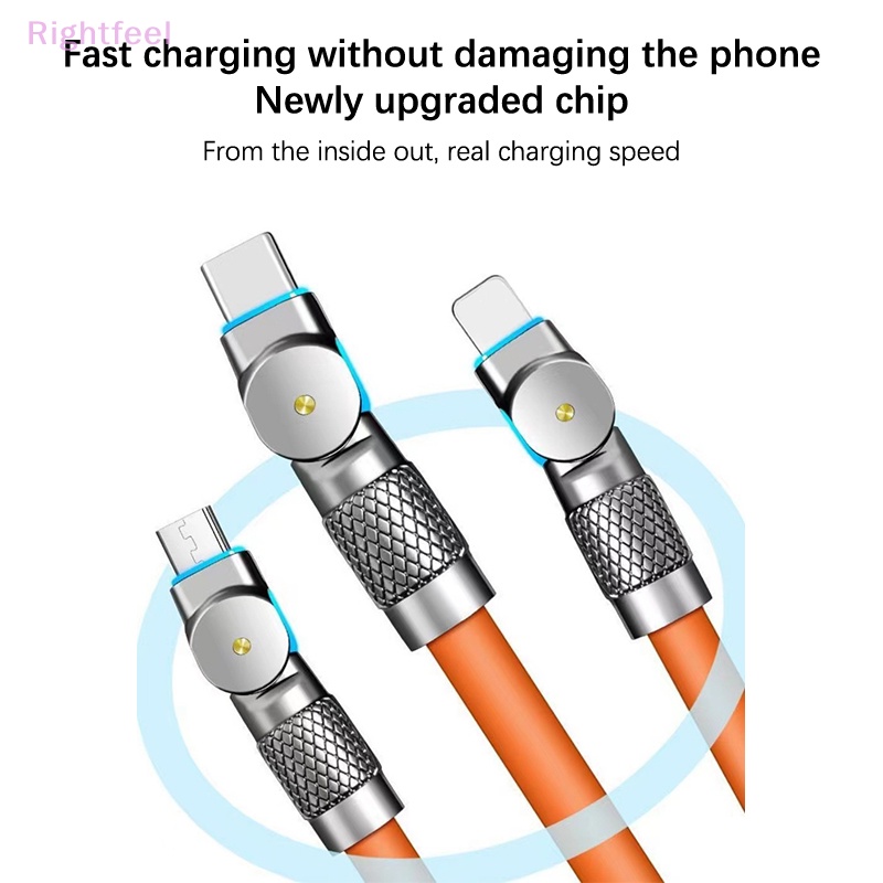 Dây Cáp Sạc 3 Trong 1 120cm micro usb / type-c Đa Năng Cho xiaomi huawei samsung Mới