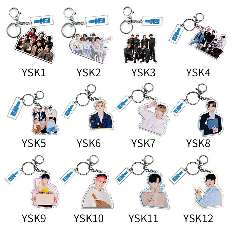 Kpop enhypen Móc Khóa acrylic Cuộc Sống Mới Thật