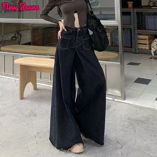 Prowow quần ống rộng quần nữ jean Casual Thời trang Korean Popular A27L0BN38Z230922
