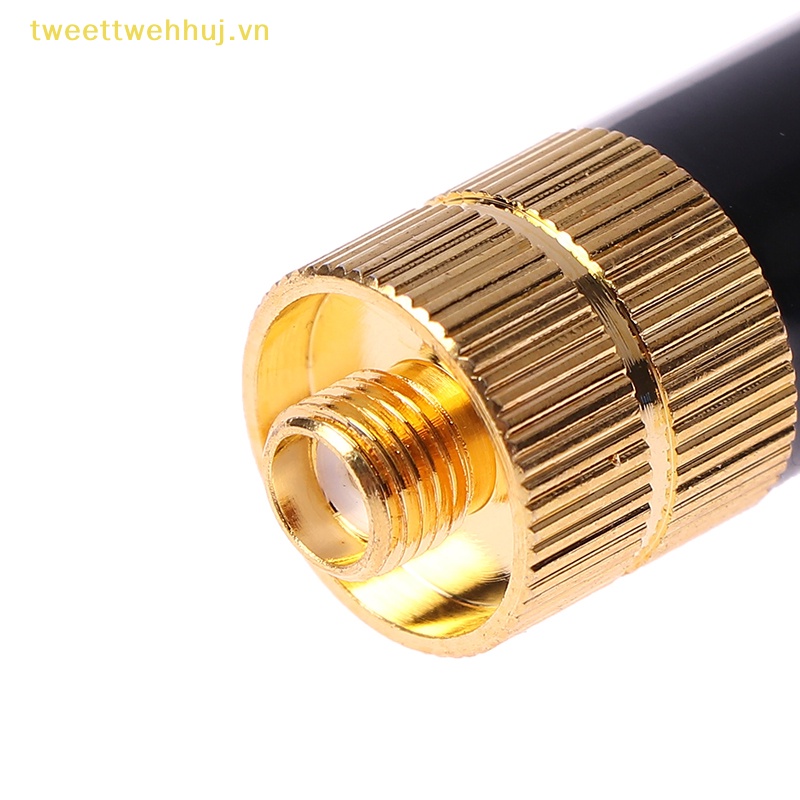 Ăng Ten Băng Tần Kép tweehuj sma-m / sma-f uhf + vhf srh805s walkie Cho baofeng / yaesu vn
