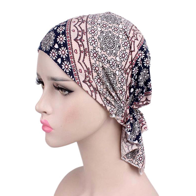 Mũ cotton Trùm Đầu Co Giãn Phong Cách Hồi Giáo wy1 Cho Nữ