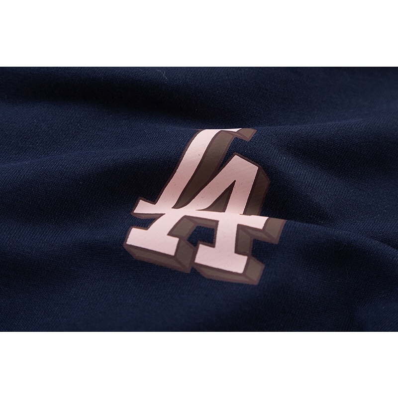 Áo Thun Tay Dài In Chữ mlb Kiểu Dáng Thể Thao plus size s-Xl