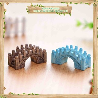 Tiểu cảnh "cây cầu nhựa mini " trang trí sen đá, sân vườn/ chậu cây, dyi, terrarium .
