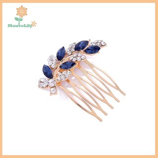LILY Thời Trang Đơn Giản Kim Cương Giả Lược Tóc Vintage Pha Lê Sáng Bóng Kẹp Tóc Cho Phụ Kiện Tóc Cưới Mũ uuu