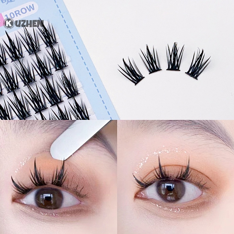 Kuzhen Hộp Lông Mi Giả Mịn Tự Nhiên 12mm