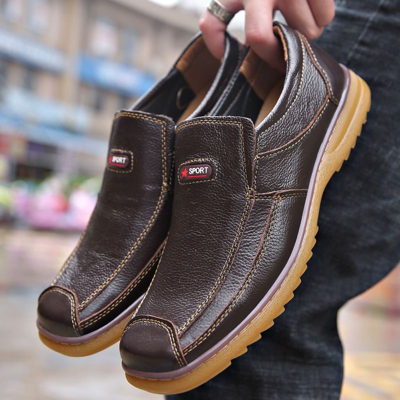 Giày Da Bò Thật Phong Cách Doanh Nhân Thời Trang Mùa Thu 2022 Cho Nam