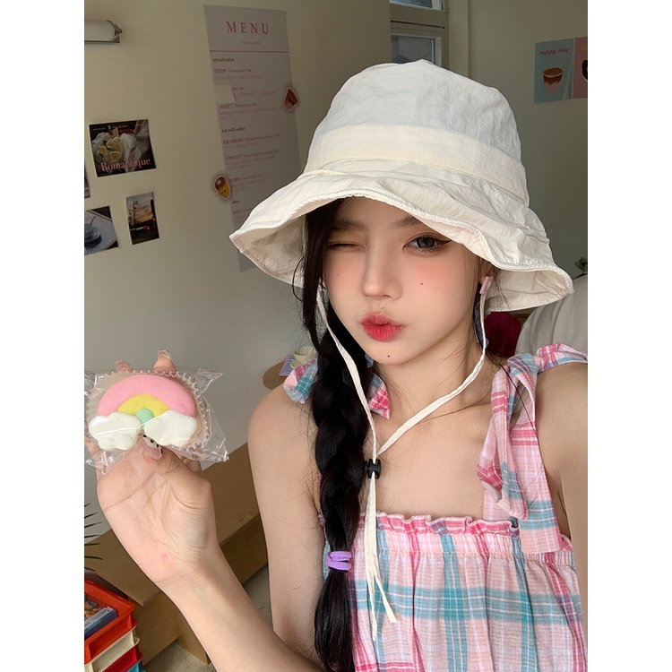 Mũ Tai Bèo Chống Nắng Mùa Hè Nhanh Khô Phong Cách Hàn Quốc Dễ Thương Cho Nữ