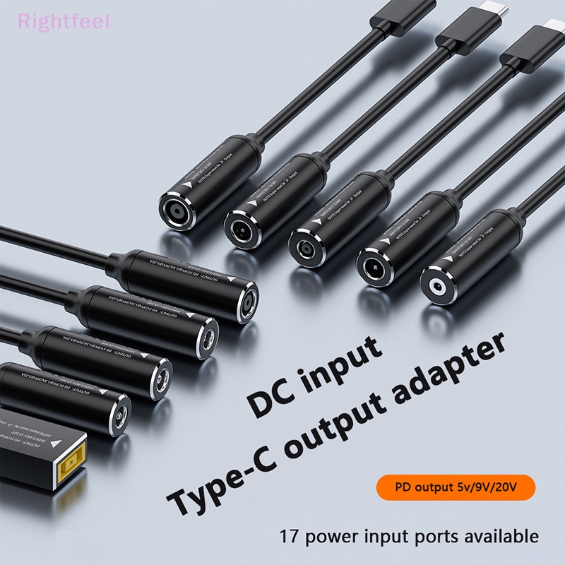 Dây Cáp Sạc Chuyển Đổi usb type c pd 5v 9v12v pd6w usb type c Sang dc Cho lenovo / hp / dell / asus Mới