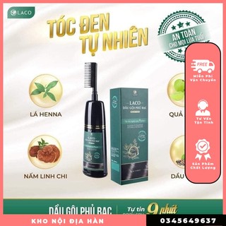 Dầu gội phủ bạc Laco Black Hải dầu gội phủ bạc