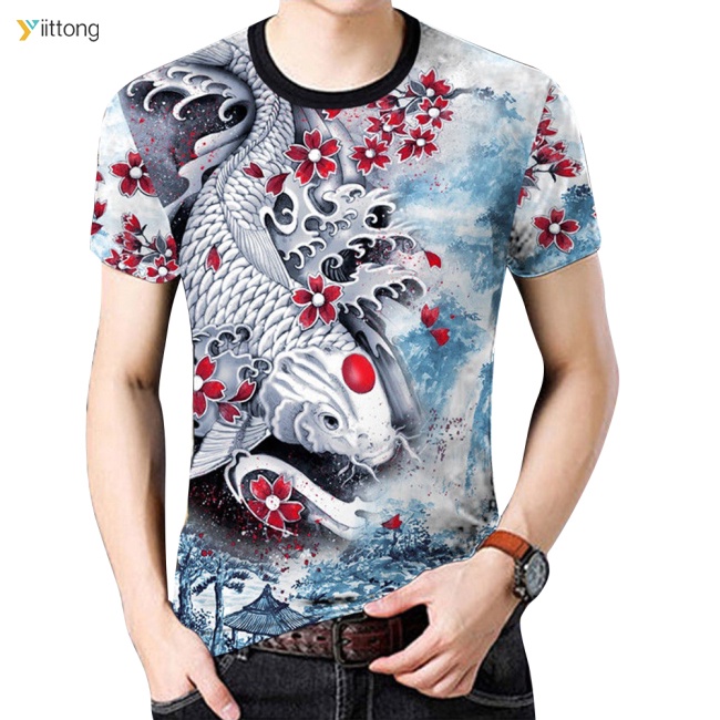 Áo Thun Thể Thao Ngắn Tay Phong Cách Trung Hoa Trẻ Trung Cho Nam