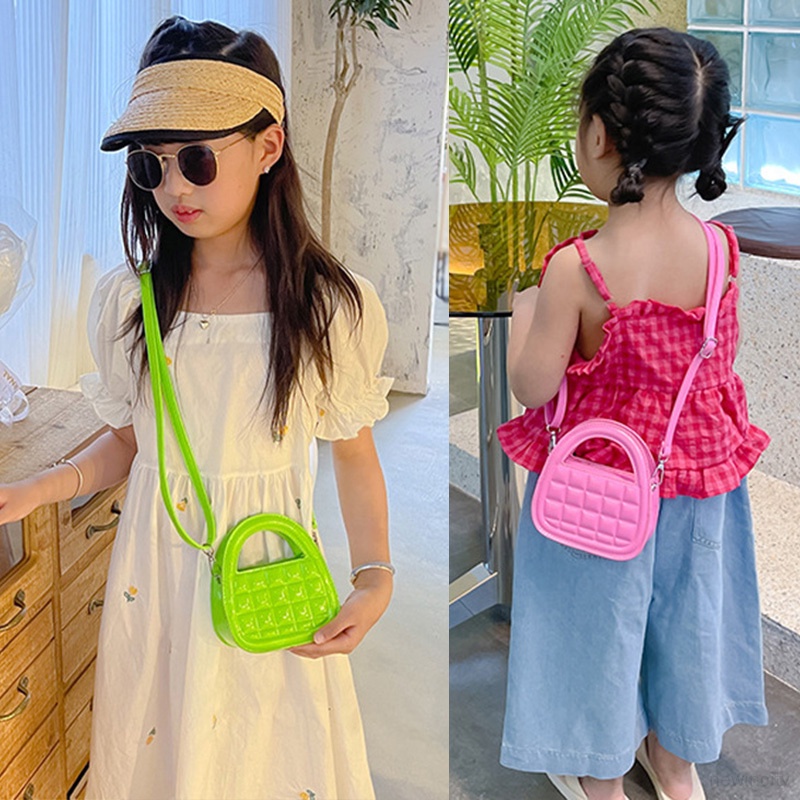 Túi Đeo Chéo mini Màu Sắc Ngọt Ngào Phong Cách Hàn Quốc Cho Bé Gái