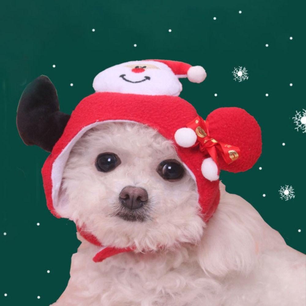 Nón Hóa Trang Ông Già Noel Thời Trang Làm Phụ Kiện Chụp Ảnh Cho Thú Cưng