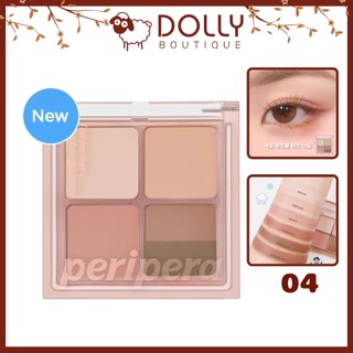 Phấn mắt 4 ô peripera ink pocket shadow palette 6.4g #04 you know what mute it