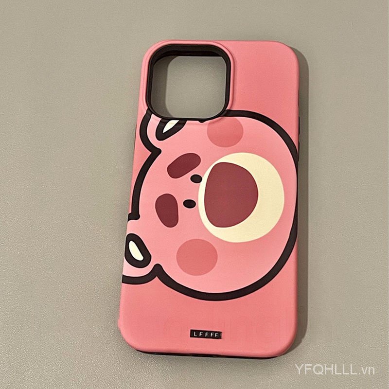 Hoạt Hình Ốp Điện Thoại In Hình Gấu Hồng Cho iphone14 13 11 12promax 11promax 12pro 14pro x xs xr 7 8plus ag2n