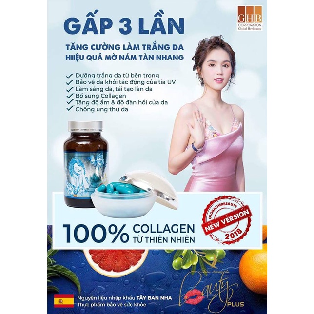Viên Uống Trắng Da Beauty Plus Ngọc Trinh - Cam Kết Hàng Thật Nguyên Tem