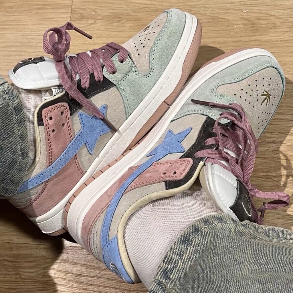 One more shoes⭐Giày Thể Thao Nữ Kiểu Dáng retro Thời Trang Cá Tính