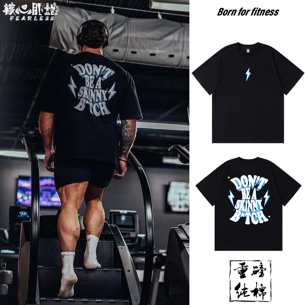 Áo Thun Thể Thao Tay Ngắn Dáng Rộng Vải cotton Thoáng Khí Thời Trang Cho Nam Và Nữ