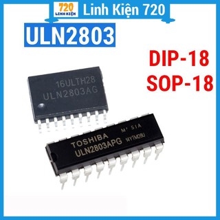 Uln2803 dip18 / sop18 18 chân cắm, chân dán tùy chọn