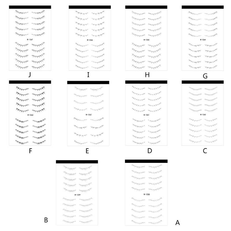 Miếng Dán Hình Xăm Tạm Thời Cho Lông Mi Giả