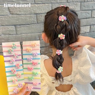 Set 10 dây chun buộc tóc nhiều màu cho bé gái