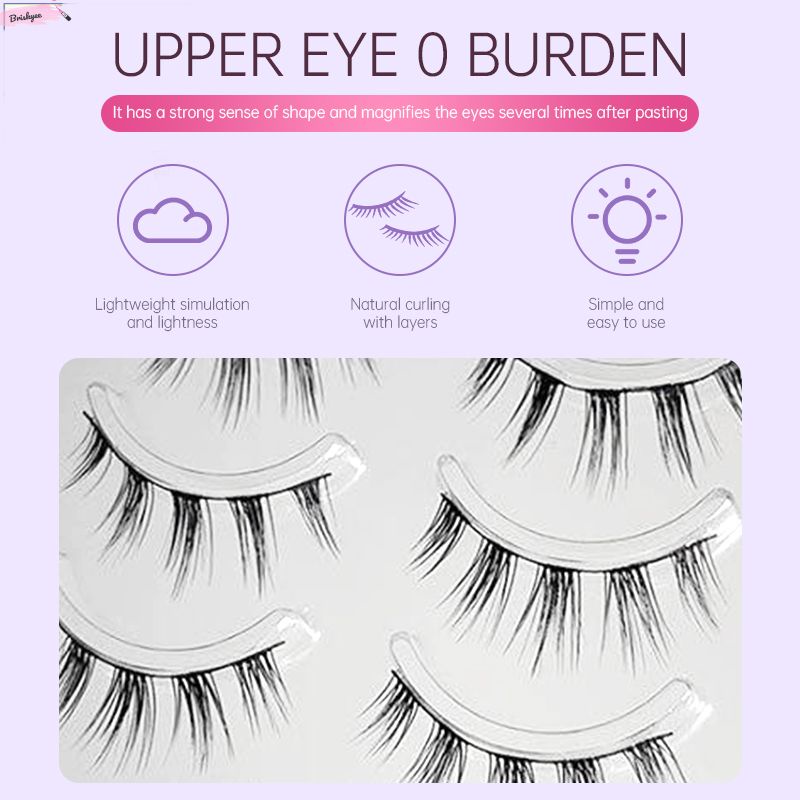 🎶Lông Mi Giả 5 Cặp Phong Cách Công Chúa 3D Tự Nhiên Siêu