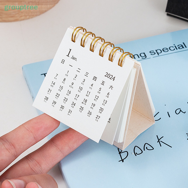 Lịch 2023 / 2024 Để Bàn mini Cuộn Tròn Tươi Mới Và Đơn Giản Để Bàn Cho Văn Phòng Trường Học prta