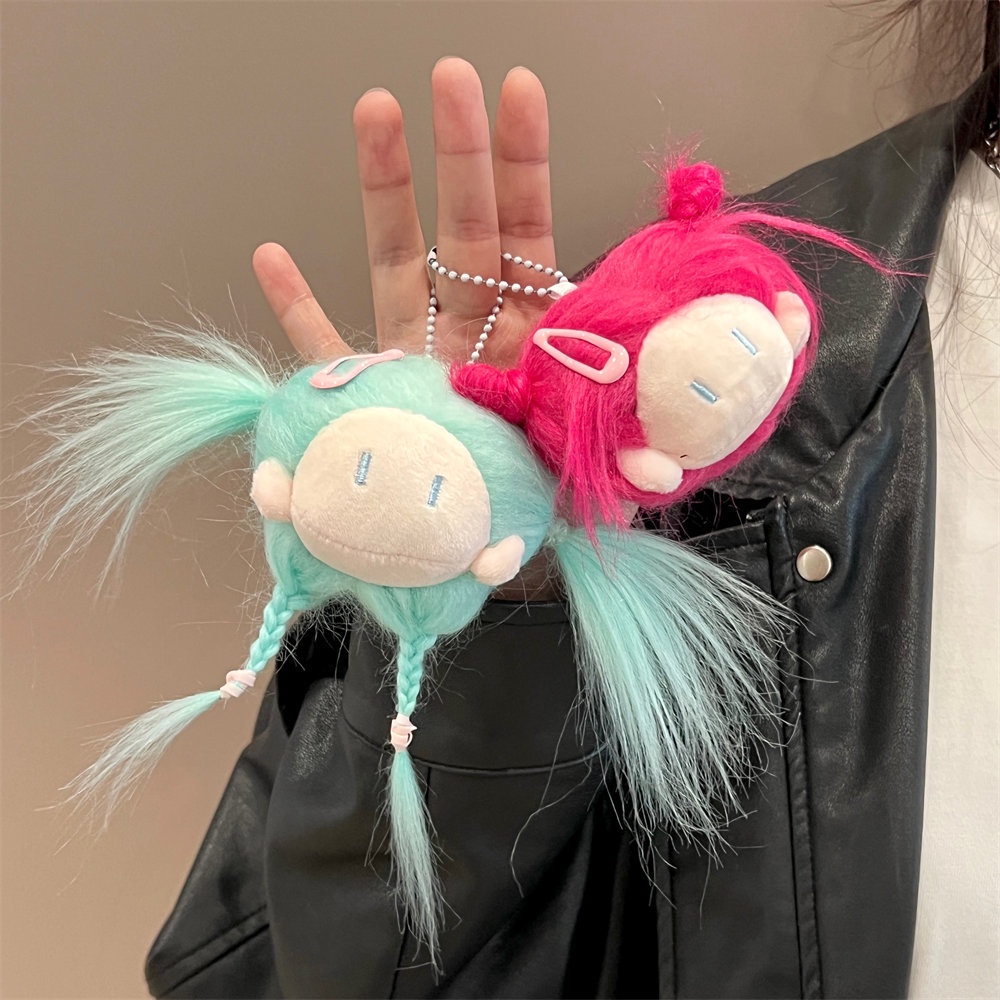 Móc Khóa Hình Thú Nhồi Bông Hoạt Hình Sáng Tạo