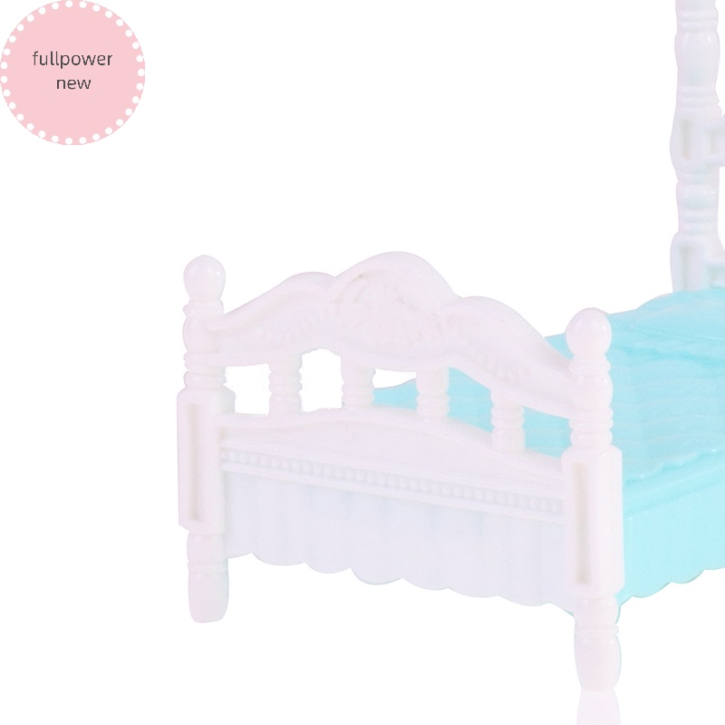 Giường Ngủ Mini fullpowernew Tỉ Lệ 1: 12 Trang Trí Nhà Búp Bê