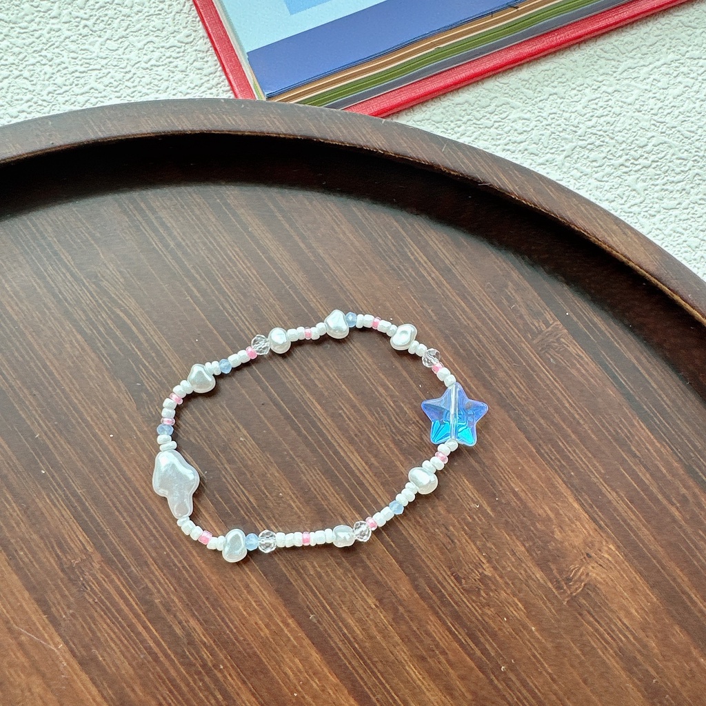 Dopamine Vòng Đeo Tay Xỏ Hạt Nhiều Màu Sắc Họa Tiết Hoa Ngôi Sao Bạn Bè Hàng Trăm Cặp