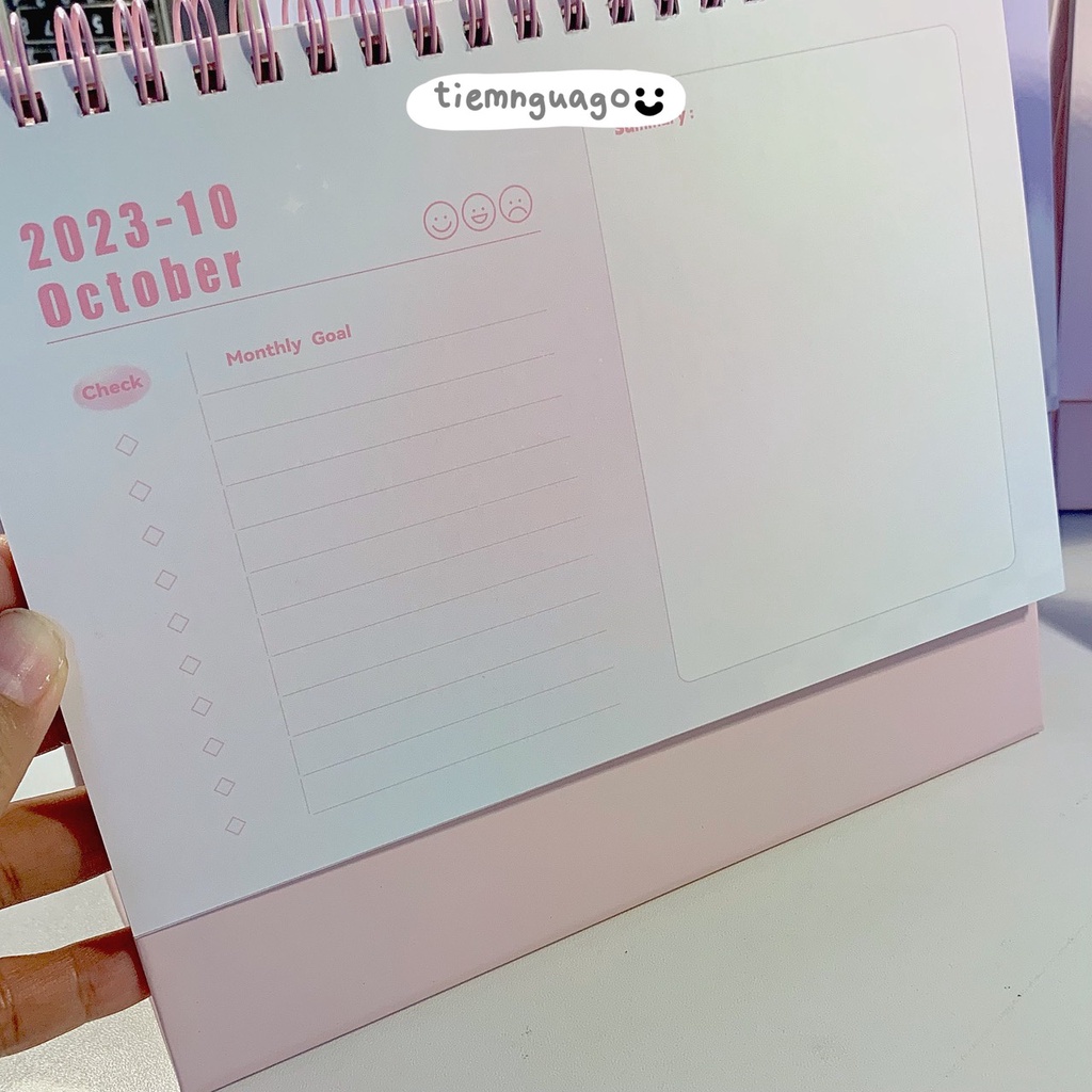 Lịch 2024 Dreamy kèm 2 trang sticker - Tiệm Ngựa Gỗ