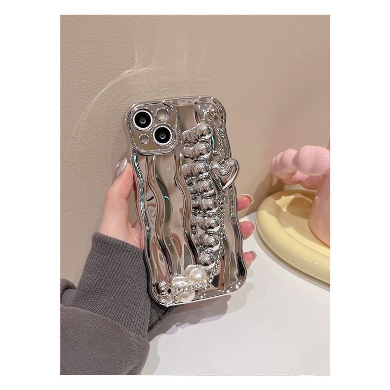 Ốp Điện Thoại Mềm Chống Sốc Họa Tiết Gợn Sóng Nước 3d Cho iphone 15 14 13 12 11 pro max 14promax 14pro
