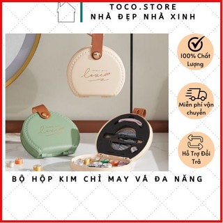 Bộ kim chỉ may vá đa năng cao cấp - hộp kim chỉ và dụng cụ may vá gấp gọn sang trọng