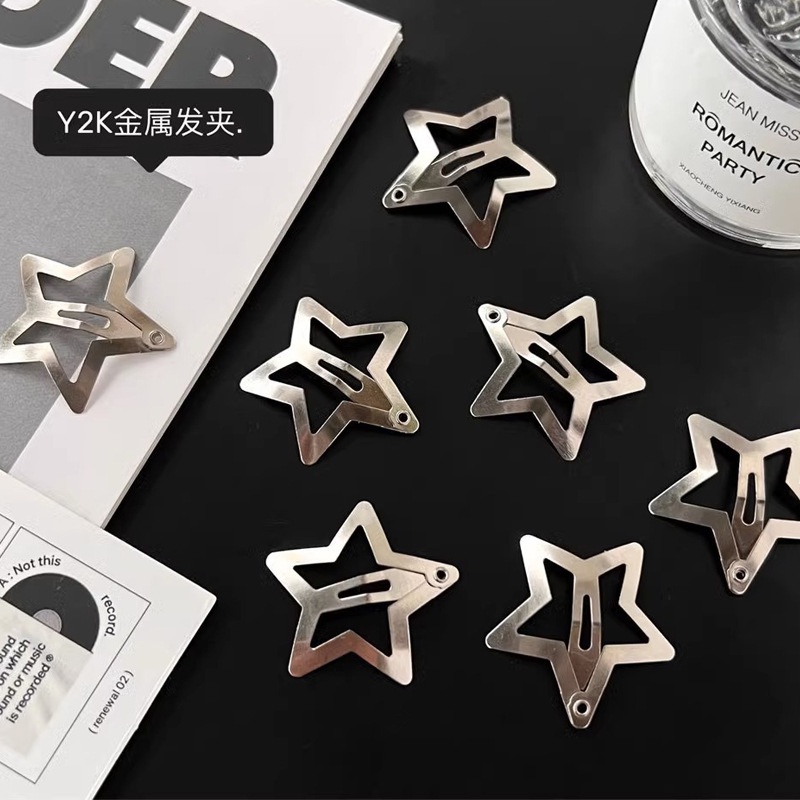 Bộ 30 Kẹp Tóc Kim Loại Hình Ngôi Sao Năm Cánh Dễ Thương